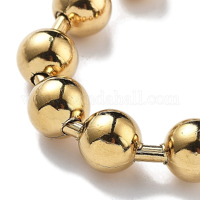 Ожерелья из шариковой цепи из нержавеющей стали 304 CHS-F009-01H-45cm-G-01-1