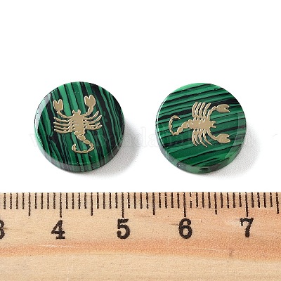 Синтетические малахитовые шарики G-F775-D02-1