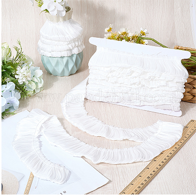 5 м двухслойная полиэстеровая плиссированная кружевная лента&nbsp;OCOR-CY0001-41D-1