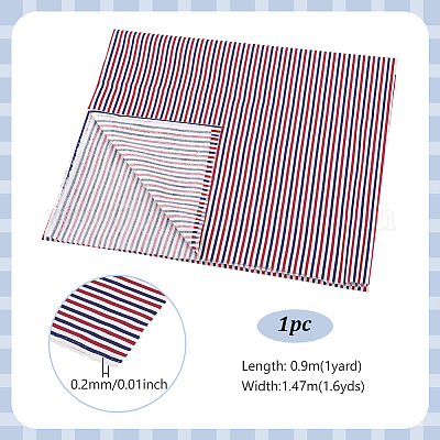 1 ярд полосатой хлопчатобумажной ткани DIY-PH0031-16-1