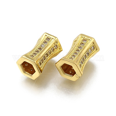 Латунь микропаве прозрачный кубический цирконий европейский бисер ZIRC-I070-072G-1