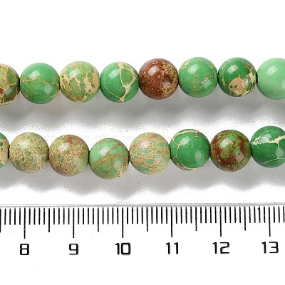 Нити бусин из окрашенного натурального регалита/императорской яшмы/морского осадка яшмы G-B124-C01-12-1