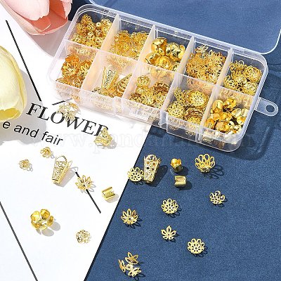 Чугунные колокольчики с филигранной отделкой для бусинок IFIN-FS0001-51-1