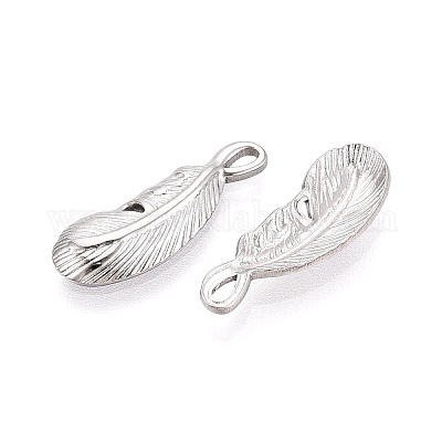 Подвески из перьев из нержавеющей стали 304 STAS-T067-48P-1