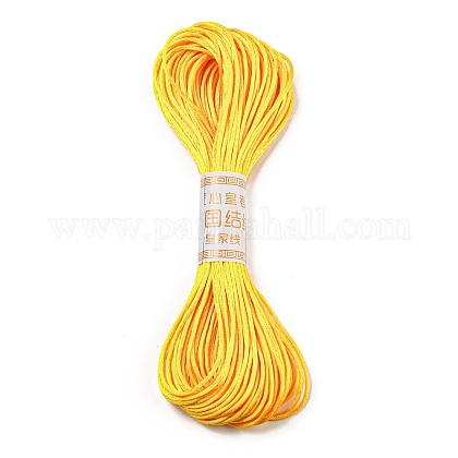 ポリエステル刺繍糸 クロスステッチの糸 ゴールド 1.5mm 20 M