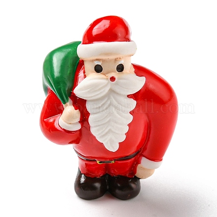 クリスマス樹脂サンタクロースの飾り  マイクロランドスケープデコレーション  レッド  25x27x38.5mm CRES-D007-01E-1