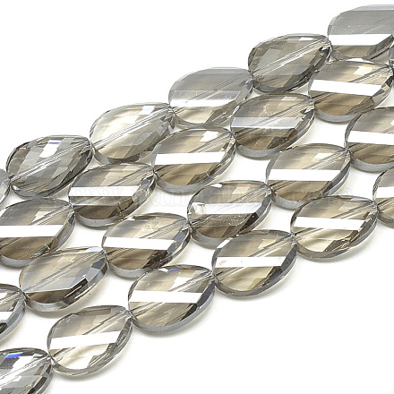 Electroplate Glass Beads Strands EGLA-S161-06-1