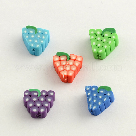 Handmade Polymer Clay Beads CLAY-Q171-M-1