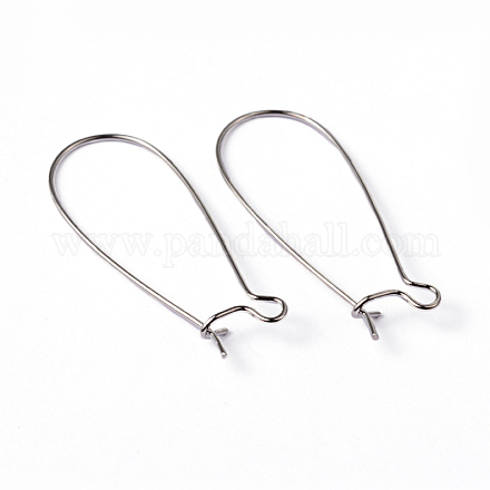 Brass Hoop Earring Wires Hook Earring Making Findings X-EC221-1