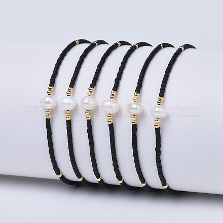 Adjustable Nylon Cord Braided Bead Bracelets BJEW-P256-B05-1