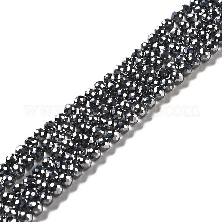 Natural Terahertz Stone Beads Strands G-B026-08-1