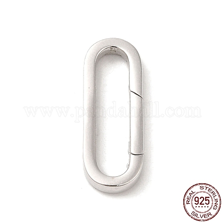 925 пружинное кольцо с родиевым покрытием из стерлингового серебра FIND-Z008-02P-1