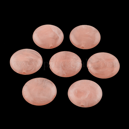Perles acryliques rondes d'imitation pierre précieuse OACR-R051-24-1