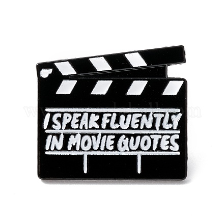 Parola che parlo fluentemente nelle citazioni di film spilla smaltata ENAM-B046-30-1