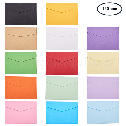 Цветные пустые мини-бумажные конверты DIY-PH0019-18-1