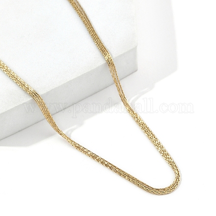 201 многослойное ожерелье из нержавеющей стали Coreana для женщин NJEW-D055-09G-1