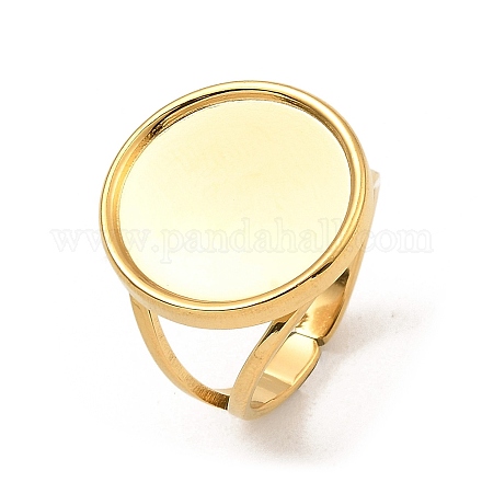 304 кольцо для открытой манжеты из нержавеющей стали RJEW-Z018-41G-1