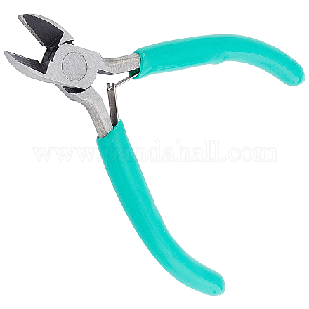 Beebeecraft Wire Cutters for Jewelry Making Mini Flush Cut Pliers Carbon Steel Jewelry Pliers PT-BBC0001-02A-1