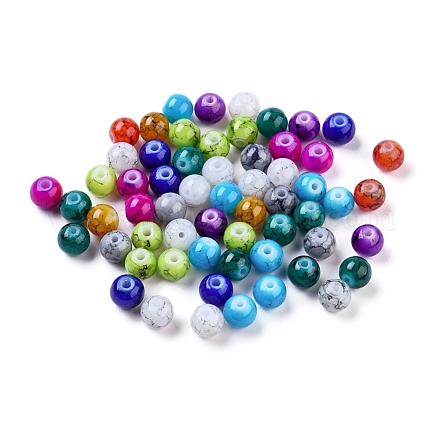 Perles de verre imprimées par pulvérisation X-GLAD-S075-6mm-M-1