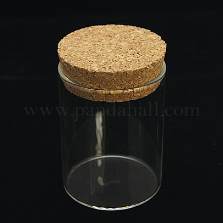 Glass Jar Bead Containers CON-E007-70x47mm-1