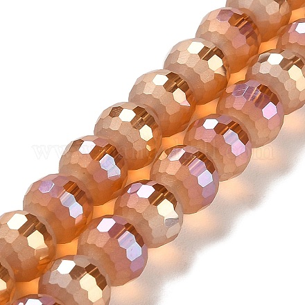 Electroplate Glass Beads Strands EGLA-Z001-03A-FR06-1