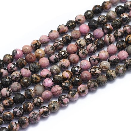 Natural Rhodonite Beads Strands G-K310-A12-6mm-1