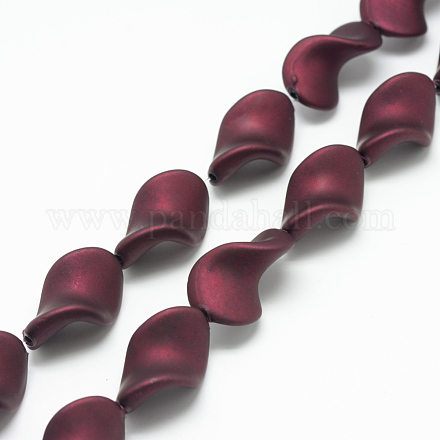 Chapelets de perles en acrylique de style caoutchouté MACR-S849-02-1