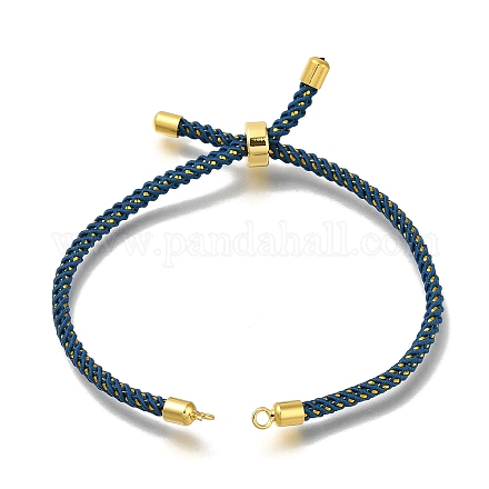 Изготовление браслета-слайдера из плетеного хлопкового шнура MAK-R001-01G-29-1