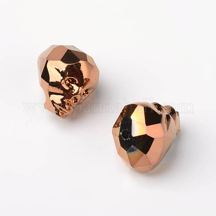 Full Plated Electroplate Glass Beads EGLA-M025-A03-1