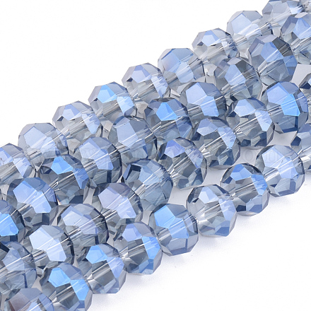 Chapelets de perles en verre électroplaqué EGLA-T003-10mm-H02-1