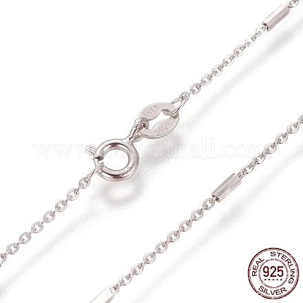 Ожерелья-цепочки из серебра 925 пробы с родиевым покрытием STER-L059-15P-1