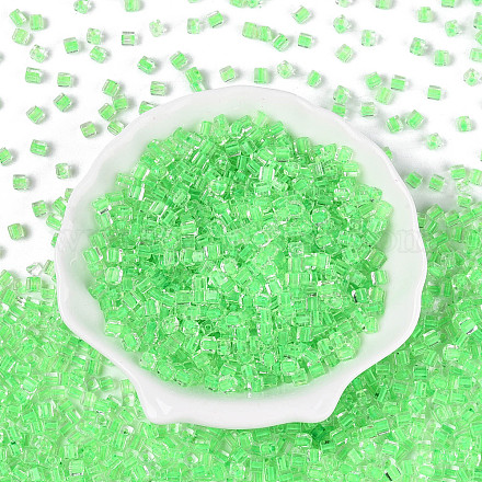 Прозрачные внутри цветные стеклянные бусины SEED-T007-11I-1