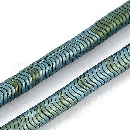 Гальванические нити из синтетических немагнитных гематитовых бусин G-H020-M01-24-1