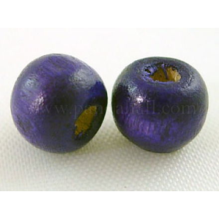 Dyed Wood Beads X-TB092Y-8-1