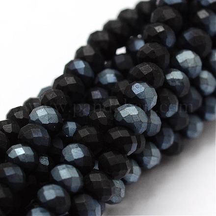 Perles de verre rondelle facettées demi-arc-en-ciel EGLA-L007-G07-3mm-1
