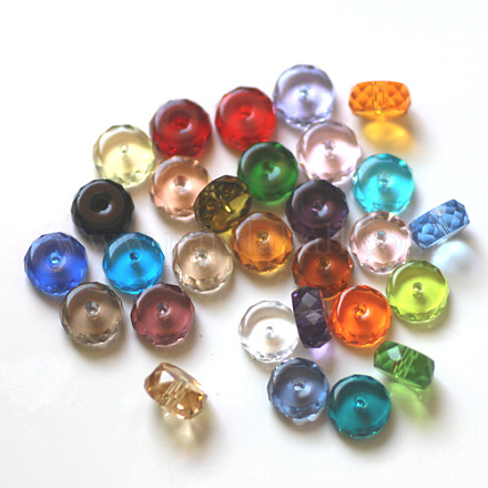 Imitation Austrian Crystal Beads SWAR-F078-4x8mm-M-1