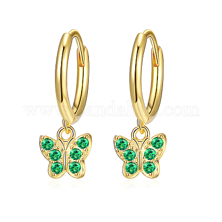 Элегантные серьги-кольца из стерлингового серебра s925 в форме бабочки BR6455-3-1