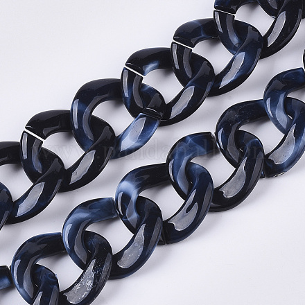 Mailles chaînes en acrylique à la main SACR-N006-005A-1
