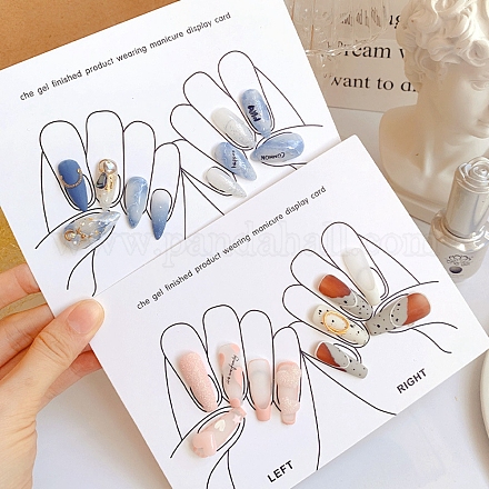 Carte da esposizione per manicure in carta DIY-B062-01A-1