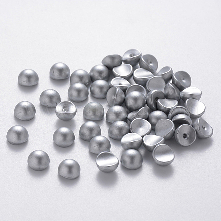 Cabujones de perlas de imitación de plástico ABS MRMJ-Q092-8mm-A01-1