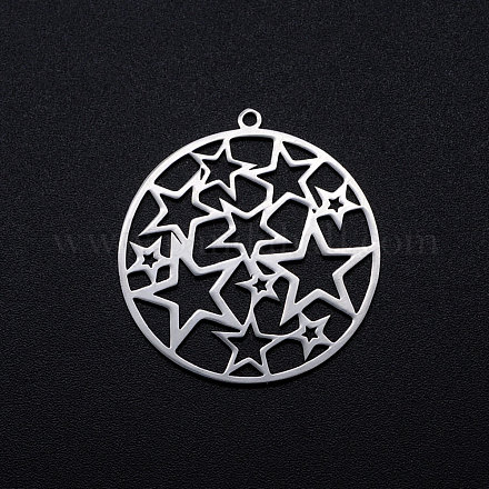 201 Stainless Steel Filigree Charms STAS-T049-T692-1-1