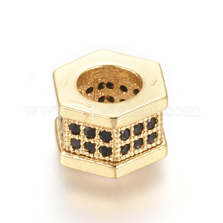 Perles de zircone cubique micro pave en Laiton ZIRC-L085-39G-1