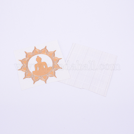 Самоклеющиеся латунные наклейки DIY-TAC0005-38I-6.8cm-1