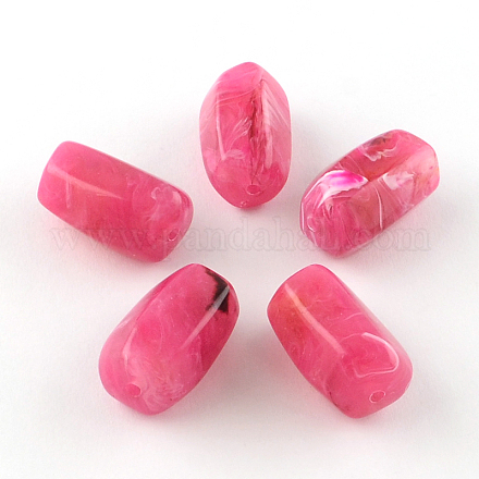 Column Imitation Gemstone Acrylic Beads OACR-R028C-08-1