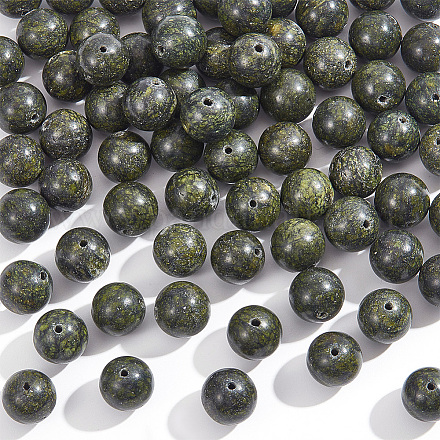 Nbeads 2 brins naturel serpentine/vert dentelle perles de pierre brins G-NB0004-72-1