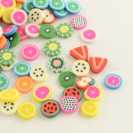 Handmade Polymer Clay Cabochons for Ear Studs Making CLAY-R057-17-1