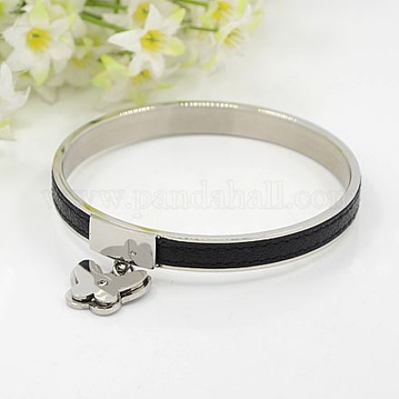 Personalized Leather Bangles BJEW-F023-08-1