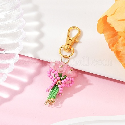 Букет ручной работы стеклянные бусины и акриловые подвески украшения HJEW-MZ00269-04-1