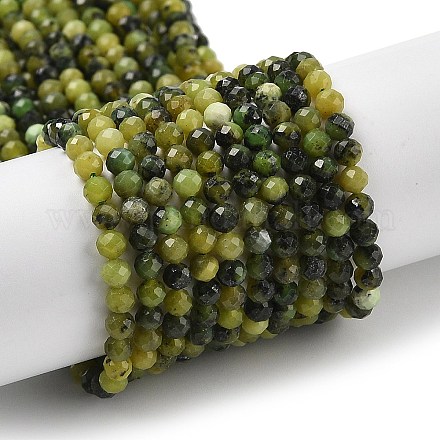 Chapelets de perles de jade naturel G-G189-D08-02-1