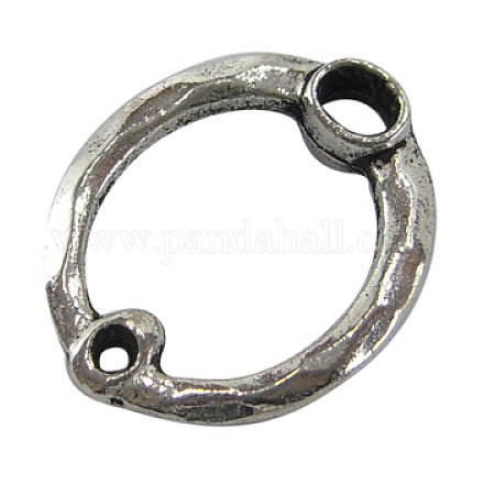 Ring Antique Silver Plated Tibetan Style Links X-LF1754Y-NF-1